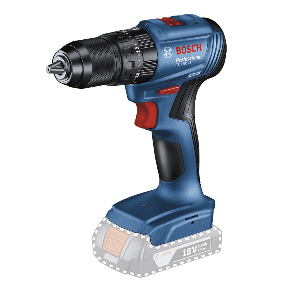Furadeira e parafusadeira Bosch GSB 185-LI 18V, BRUSHLESS