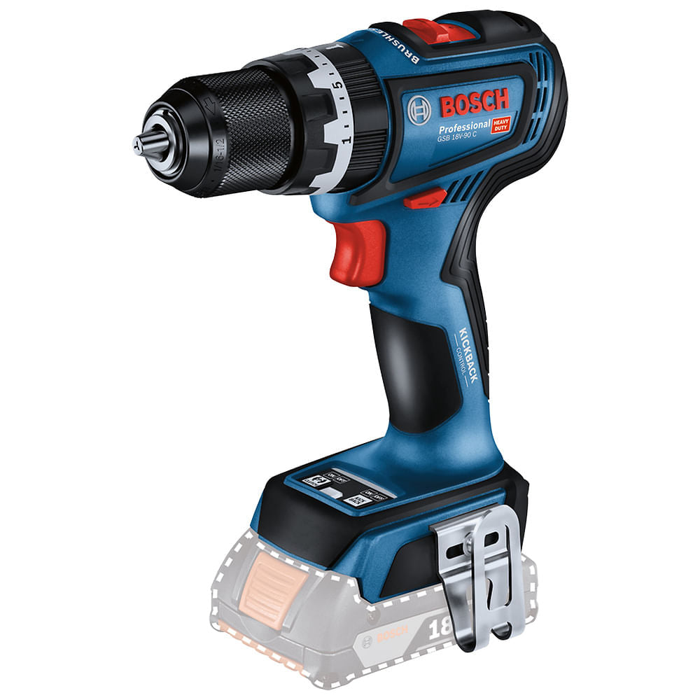 Furadeira e parafusadeira Bosch GSB 18V-90C, BRUSHLESS, 18V