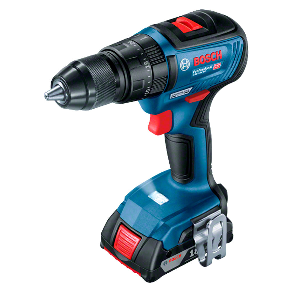 Parafusadeira Furadeira de Impacto a bateria Bosch GSB 18V-50, 18V