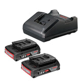Kit de 2 Baterias GBA 18V 2Ah + Carregador de baterias Bosch GAL 18V-20 Bivolt 18V