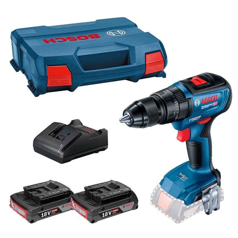 Parafusadeira Furadeira de Impacto a bateria Bosch GSB 18V-50, 18V