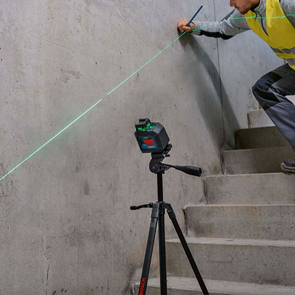 Nível laser verde de linhas cruzadas Bosch GLL 2-20G 10m