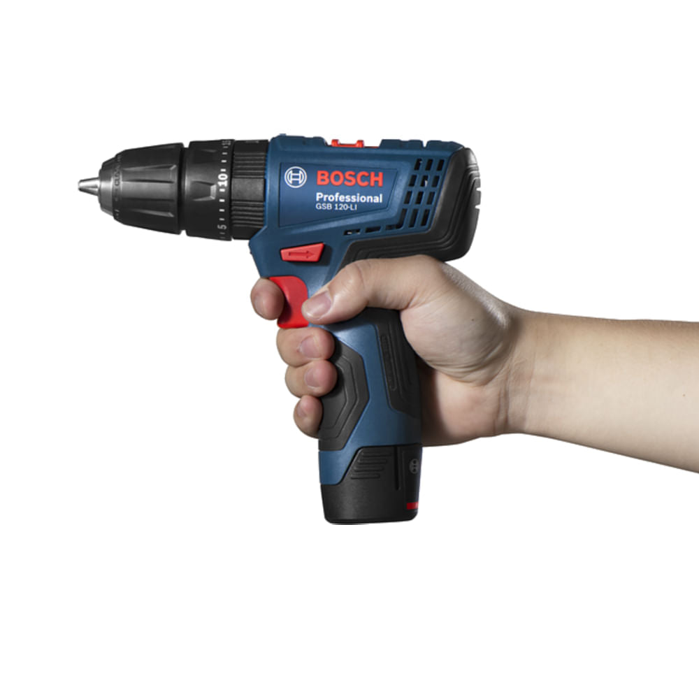 Parafusadeira Furadeira Impacto a bateria Bosch GSB 120-LI, 12V SB