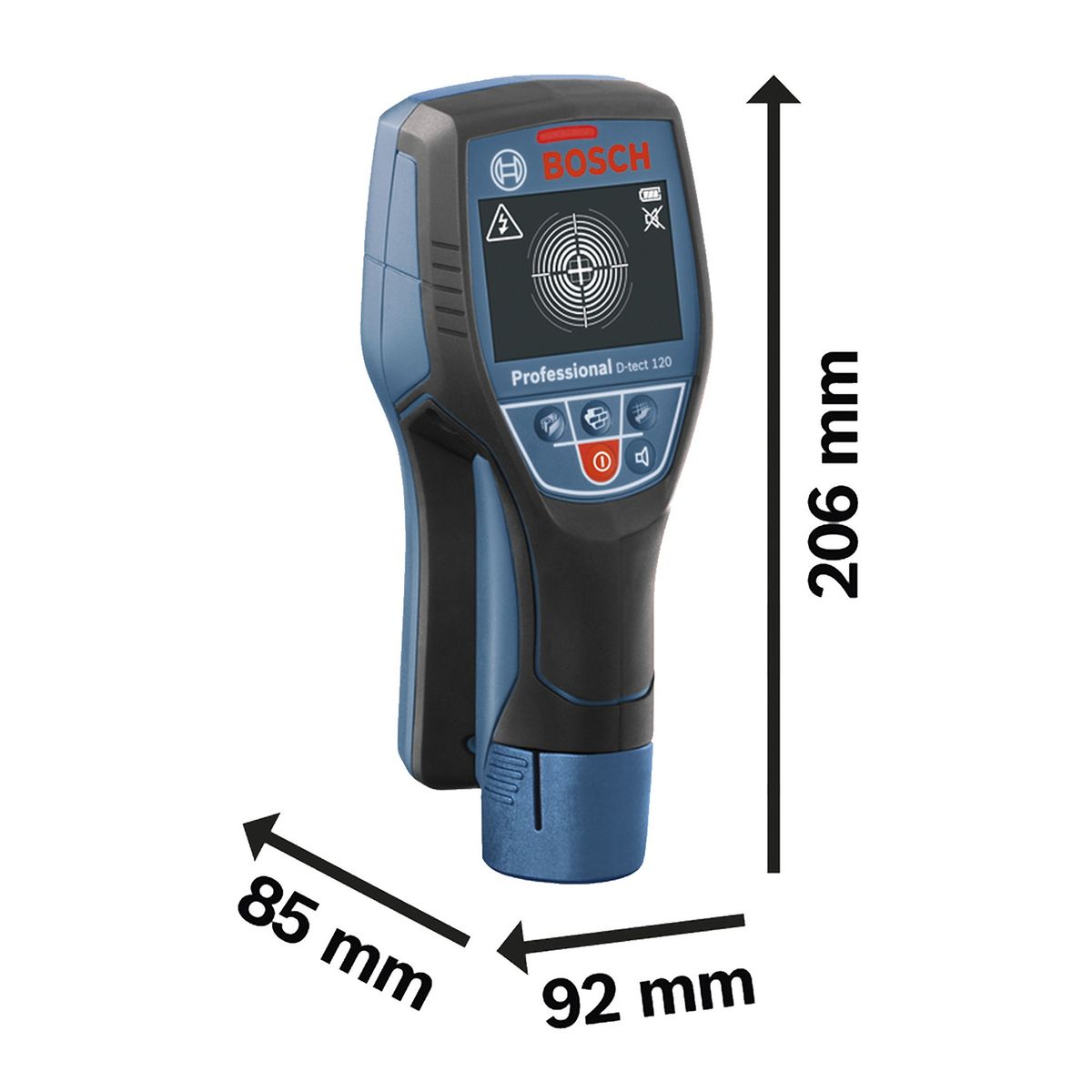 Detector e scanner de parede Bosch D-TECT 120