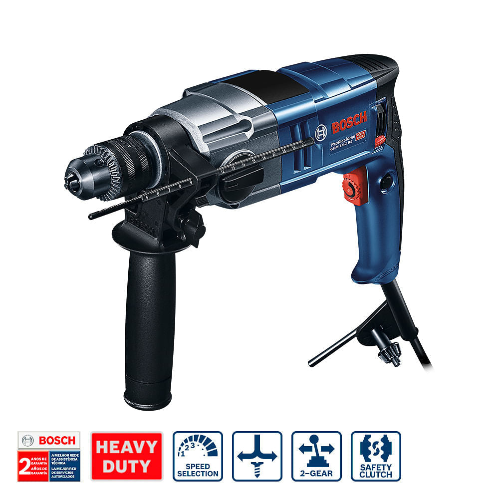 Furadeira Reversível Bosch GBM 16-2 RE 800W