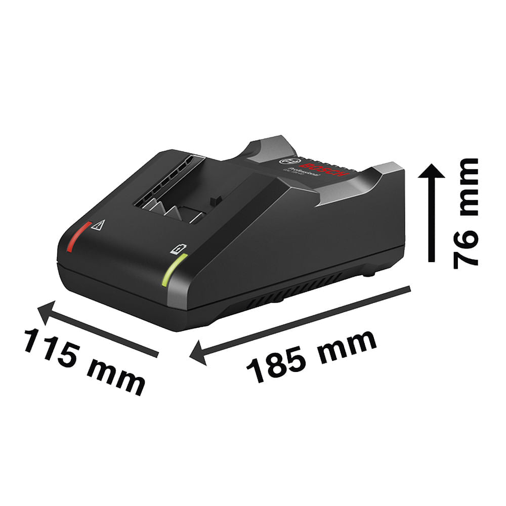 Kit de 2 Baterias GBA 18V 4Ah + Carregador de baterias Bosch GAL 18V-40 Bivolt 18V