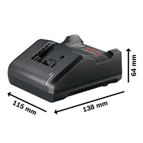 Kit de 2 Baterias GBA 18V 2Ah + Carregador de baterias Bosch GAL 18V-20 Bivolt 18V