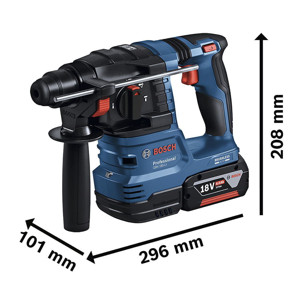 Martelete rompedor Bosch GBH 185-LI, BRUSHLESS, 18V