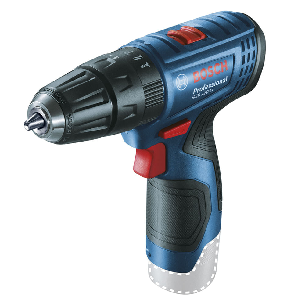 Parafusadeira Furadeira Impacto a bateria Bosch GSB 120-LI, 12V SB